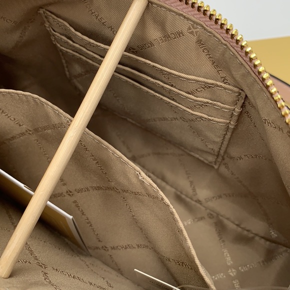 MICHAEL KORS GIFTABLE SHOULDER BAG & CARD HOLDER BOXED SET POWDER BLUSH GLITTER - Picture 10 of 15